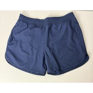 Born Primitive Shorts Women's Medium Navy Blue Athletic Run Shorts Rise Liner
